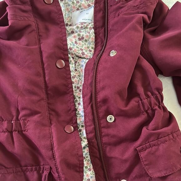 Old Navy Kids Burgundy Hooded Jacket with Lining Plus Bonus Jacket - Picture 6 of 11